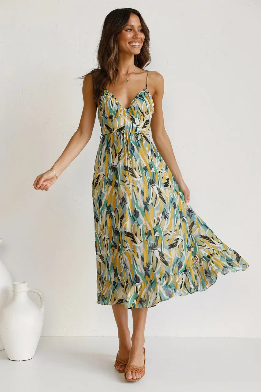 GABRIELLA | Bedrucktes Sommerkleid mit frischem Komfort und sonnigem Stil für freie Tage