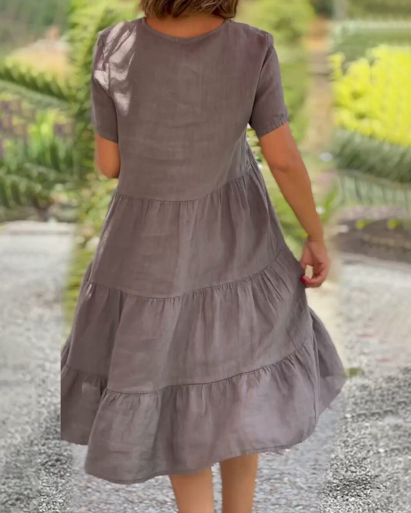 Susan - V-Ausschnitt Dress