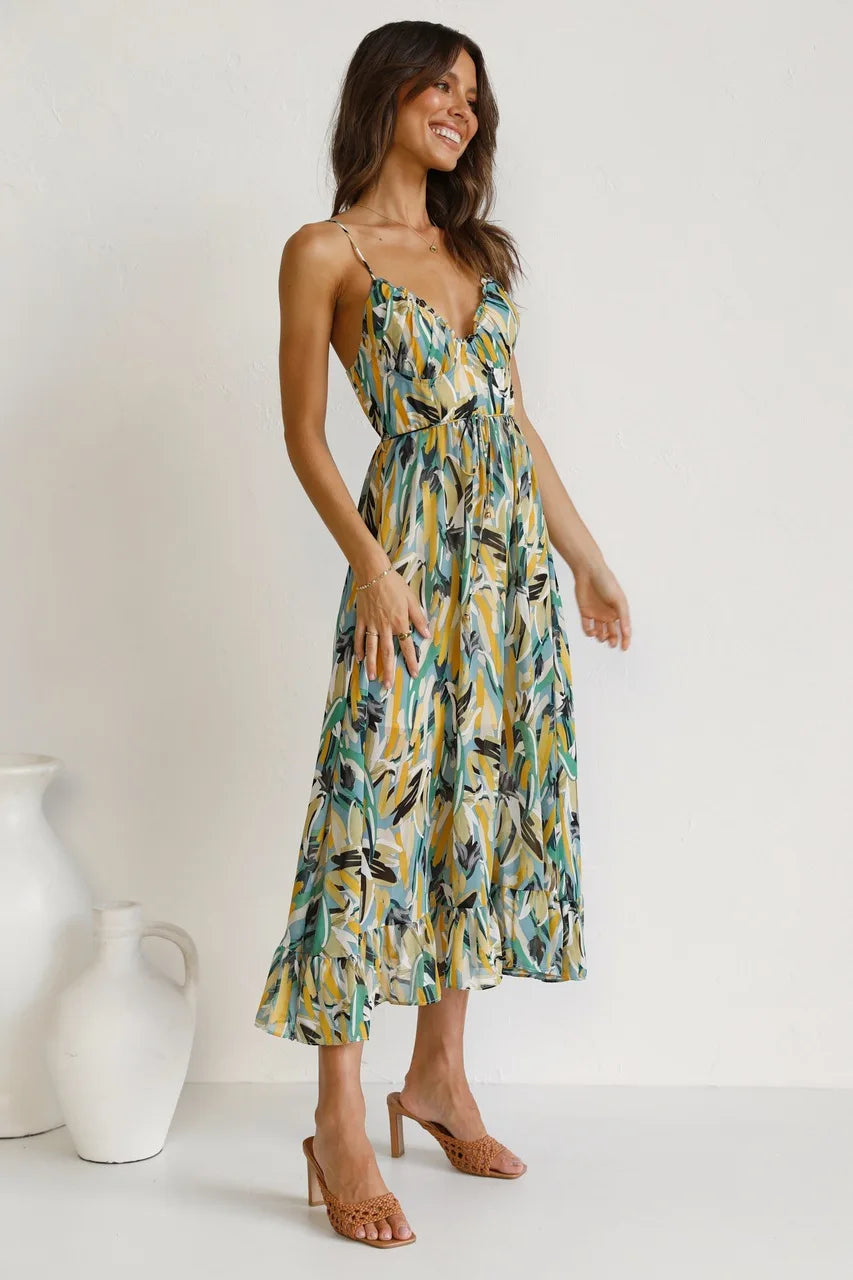 GABRIELLA | Bedrucktes Sommerkleid mit frischem Komfort und sonnigem Stil für freie Tage