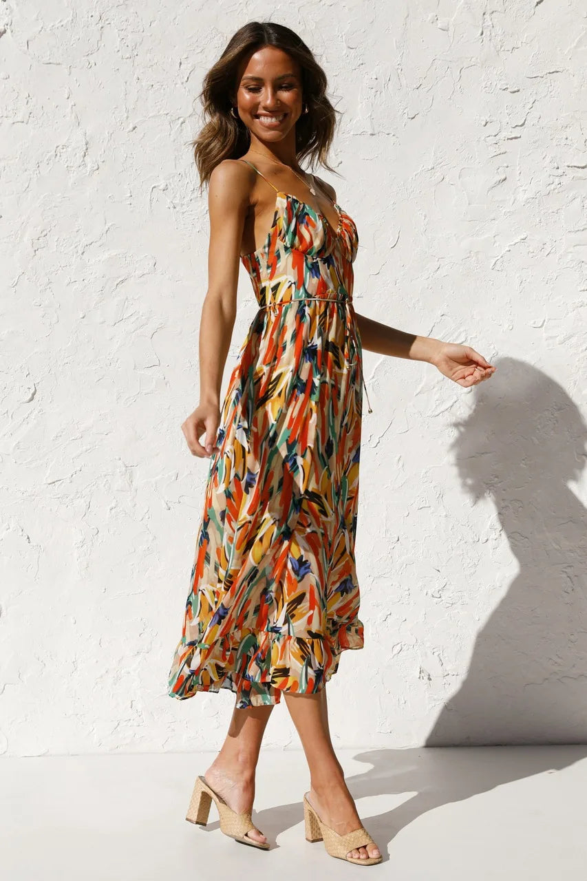 GABRIELLA | Bedrucktes Sommerkleid mit frischem Komfort und sonnigem Stil für freie Tage