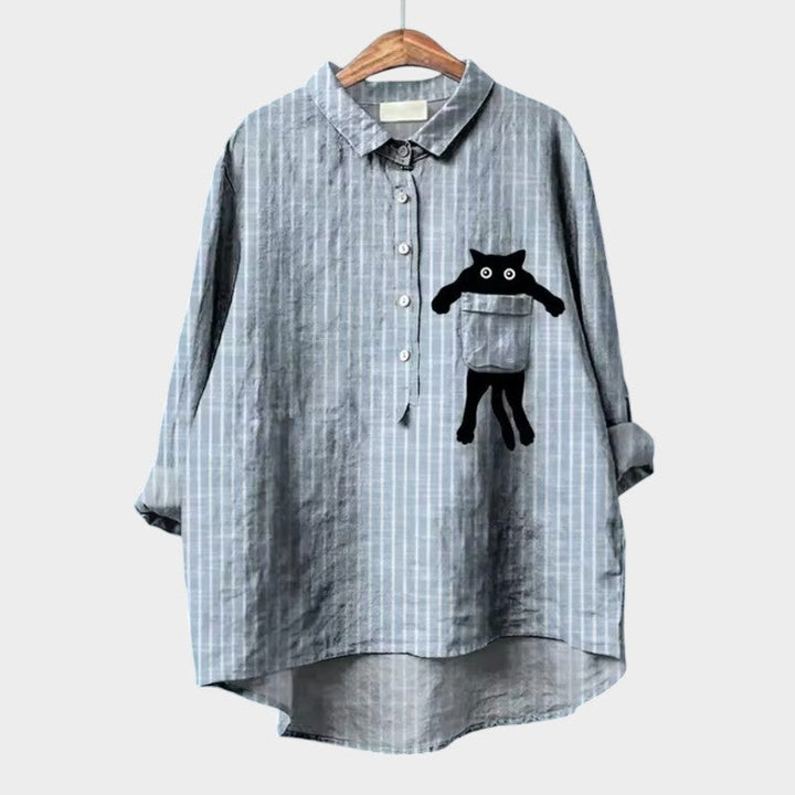 ELISABETTA | Oversize-Bluse mit Blumenmuster und bequemer Umarmungsfit für sorglose Tage