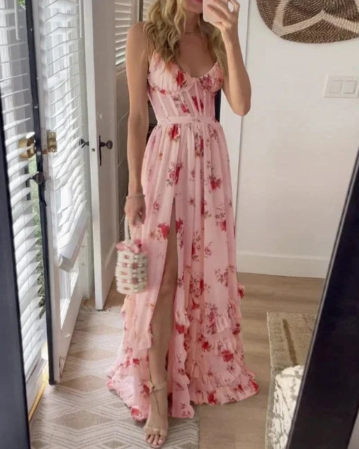 Crizelda | Maxikleid mit Blumenmuster