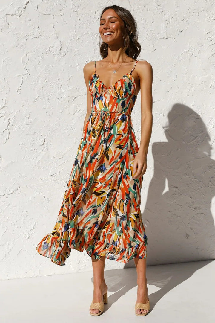 GABRIELLA | Bedrucktes Sommerkleid mit frischem Komfort und sonnigem Stil für freie Tage