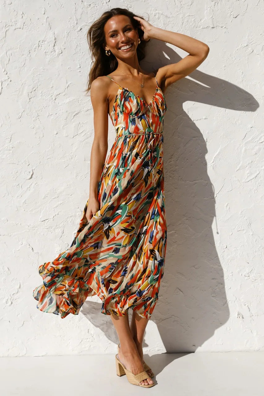 GABRIELLA | Bedrucktes Sommerkleid mit frischem Komfort und sonnigem Stil für freie Tage
