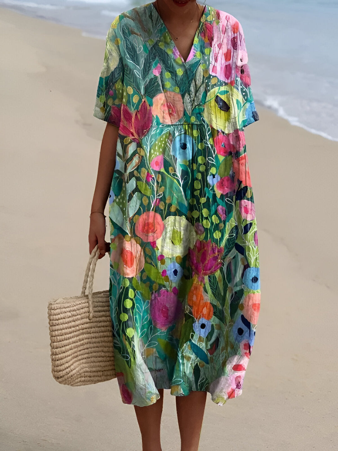 Arelle™ | Bedruckter Sommerwind-Kleid
