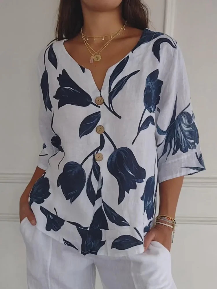 Lena | Bluse mit Blumen