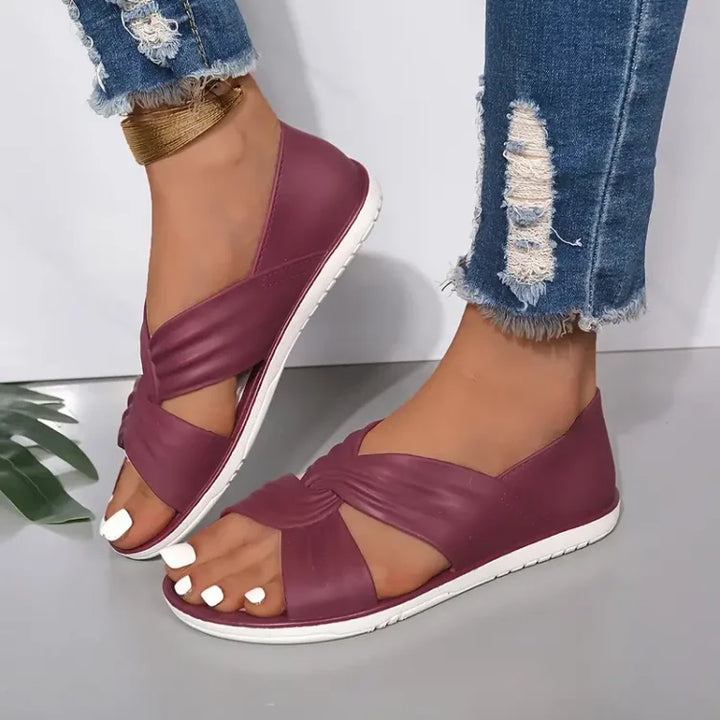 EVANIA | Bequeme  Sandalen mit Schleifen-Design
