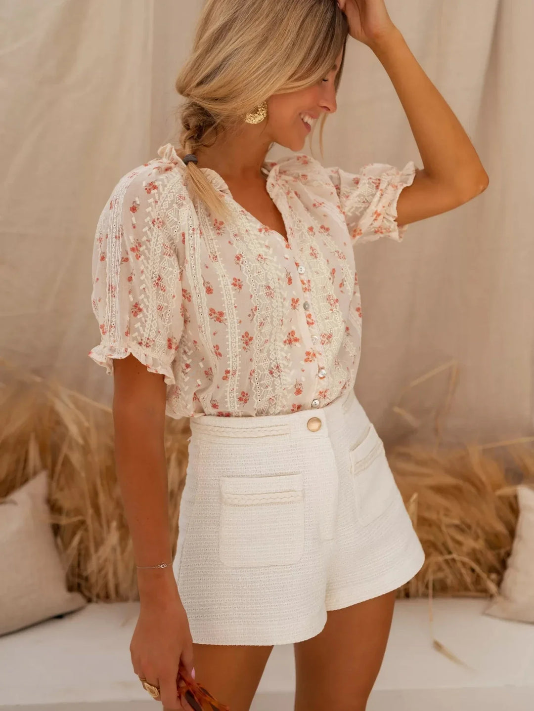 ELINA™ | Die Blumen-Bluse