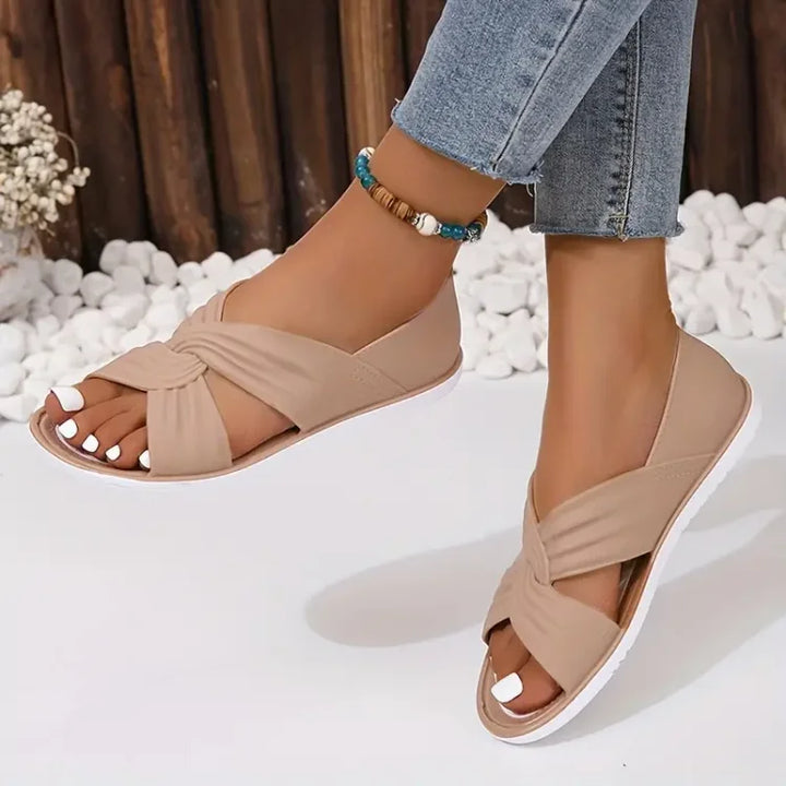EVANIA | Bequeme  Sandalen mit Schleifen-Design