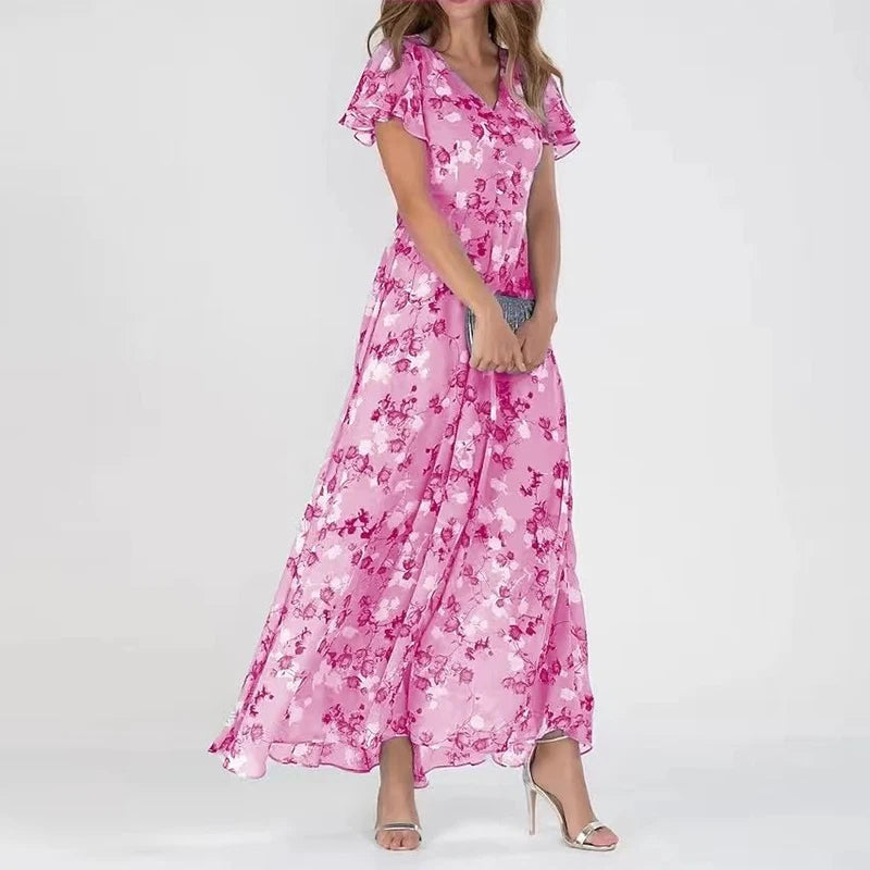 Sofia™ | Blumenkleid mit Volantärmeln