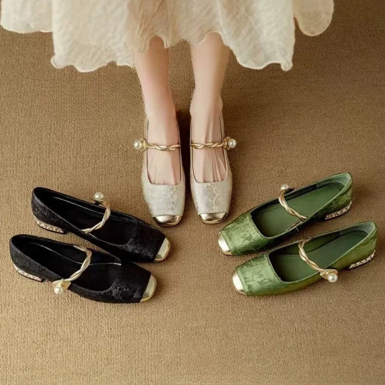 MARENNA | ELEGANTE FLACHE SCHUHE IM VINTAGE-LOOK