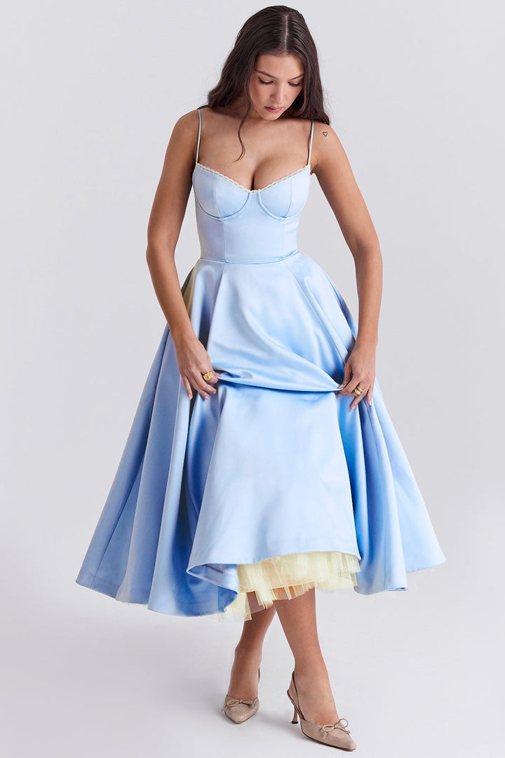 Cindy Tüll Midi Kleid