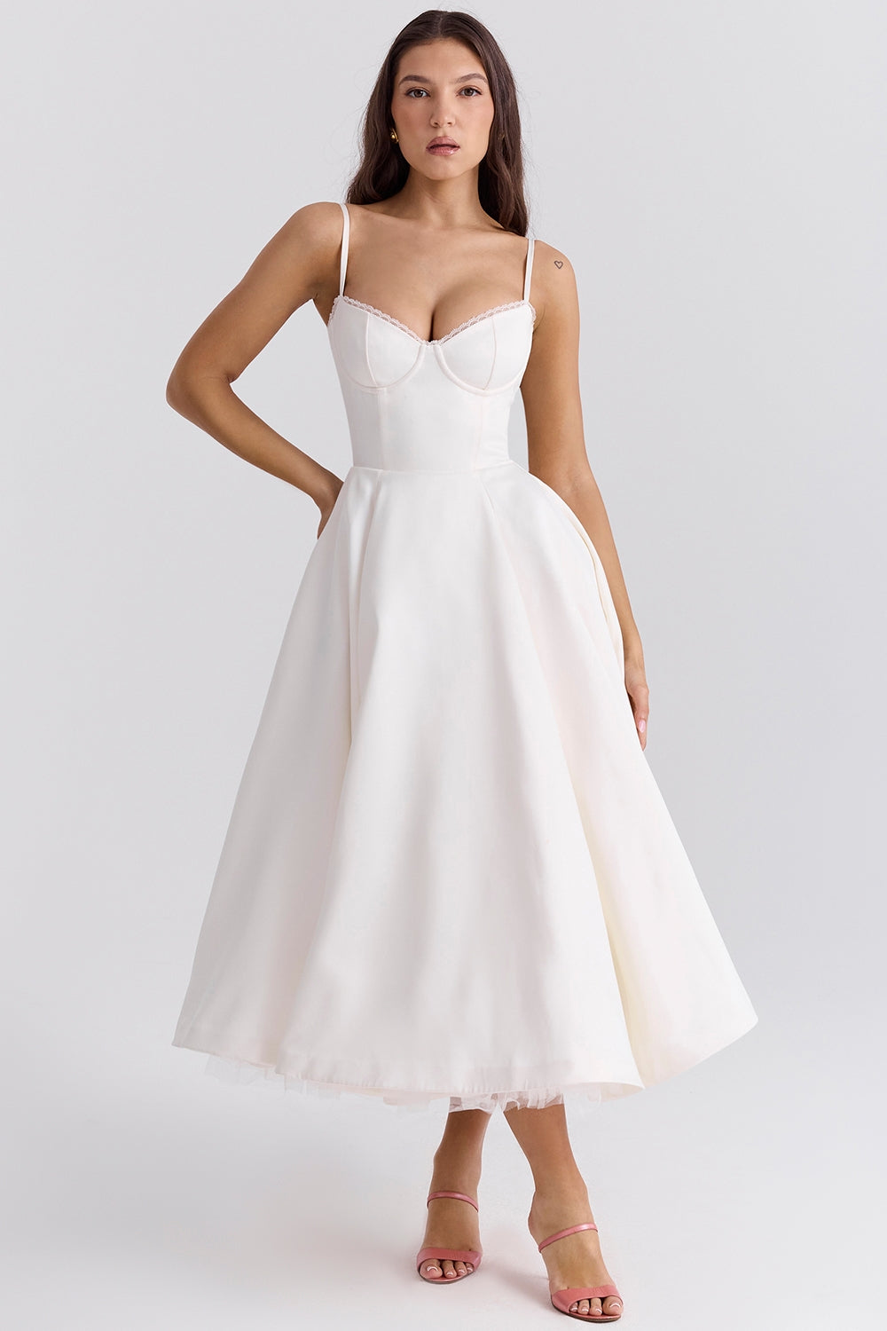 Cindy Tüll Midi Kleid