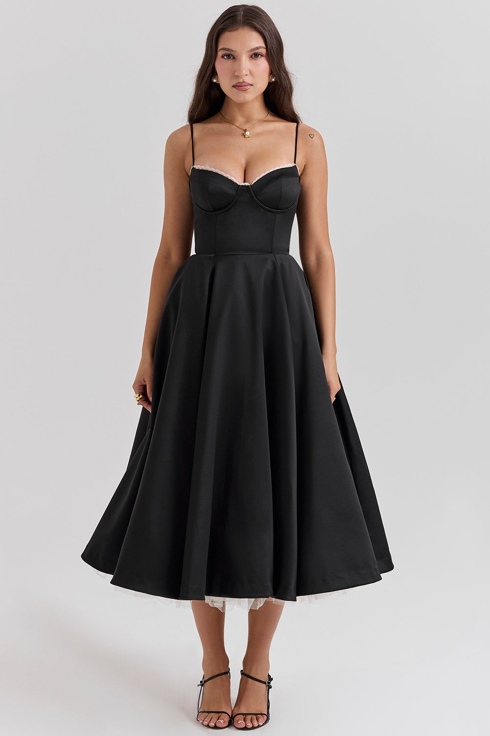 Cindy Tüll Midi Kleid