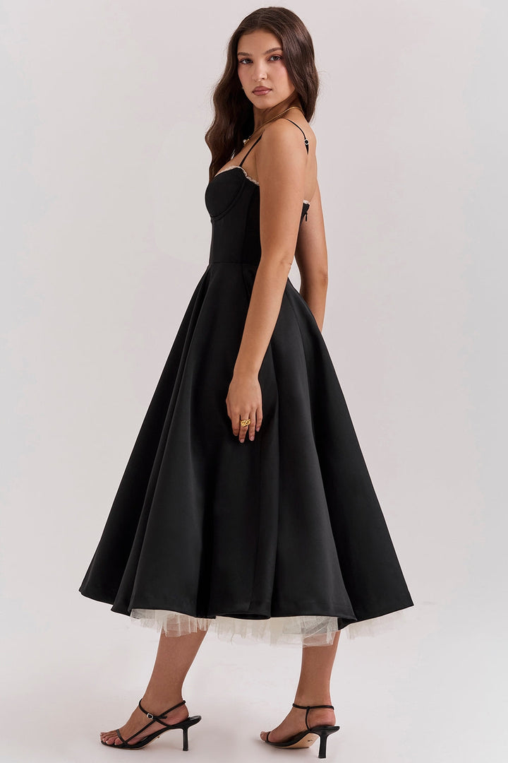 Cindy Tüll Midi Kleid
