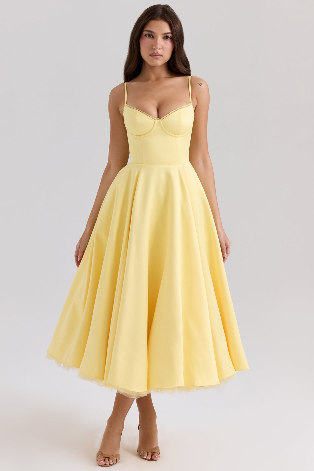 Cindy Tüll Midi Kleid