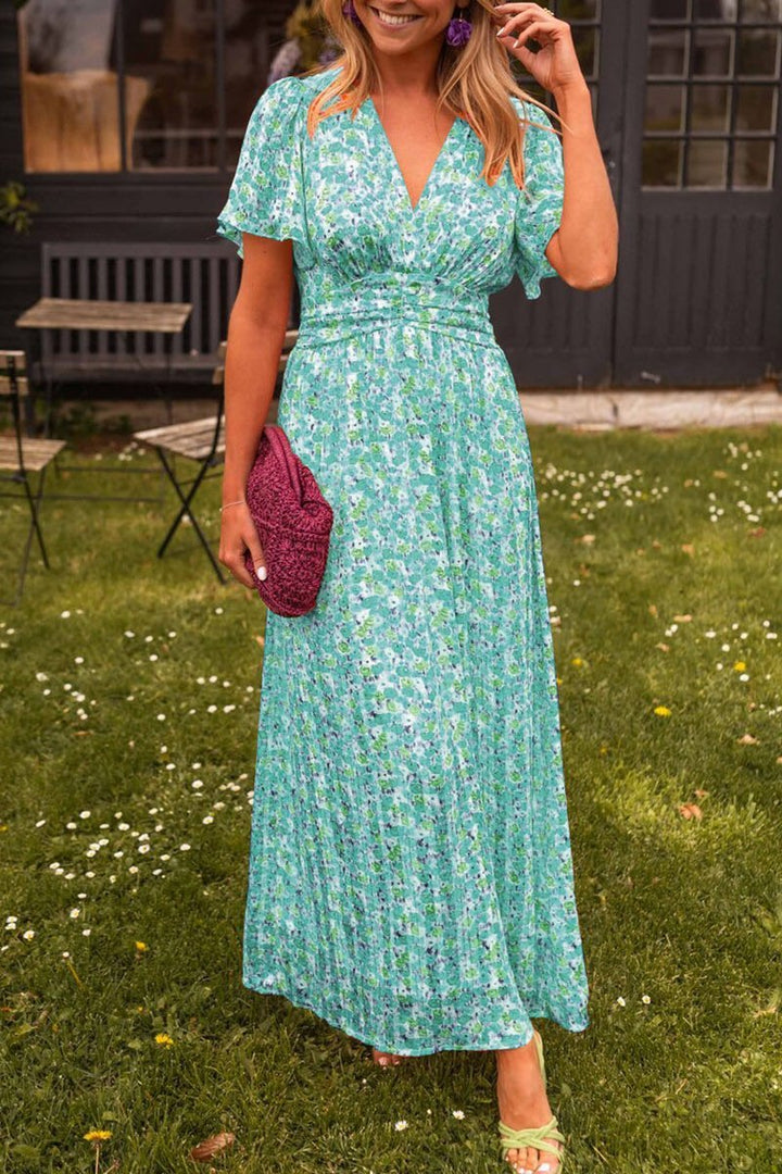 Mariella | Langarmkleid mit Blumenmuster im romantischen und leichten Stil