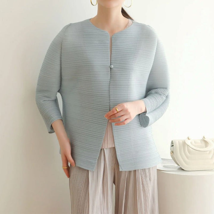 ERMELINDE I ELEGANTER PLISSIERTER BLAZER