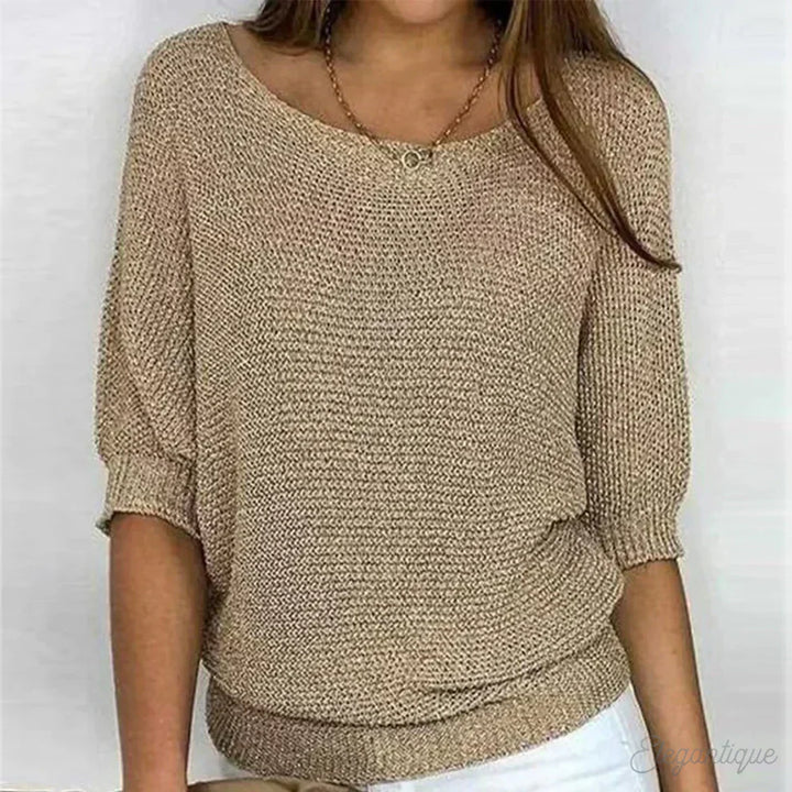 Eunice™ | Locker sitzendes Stricktop