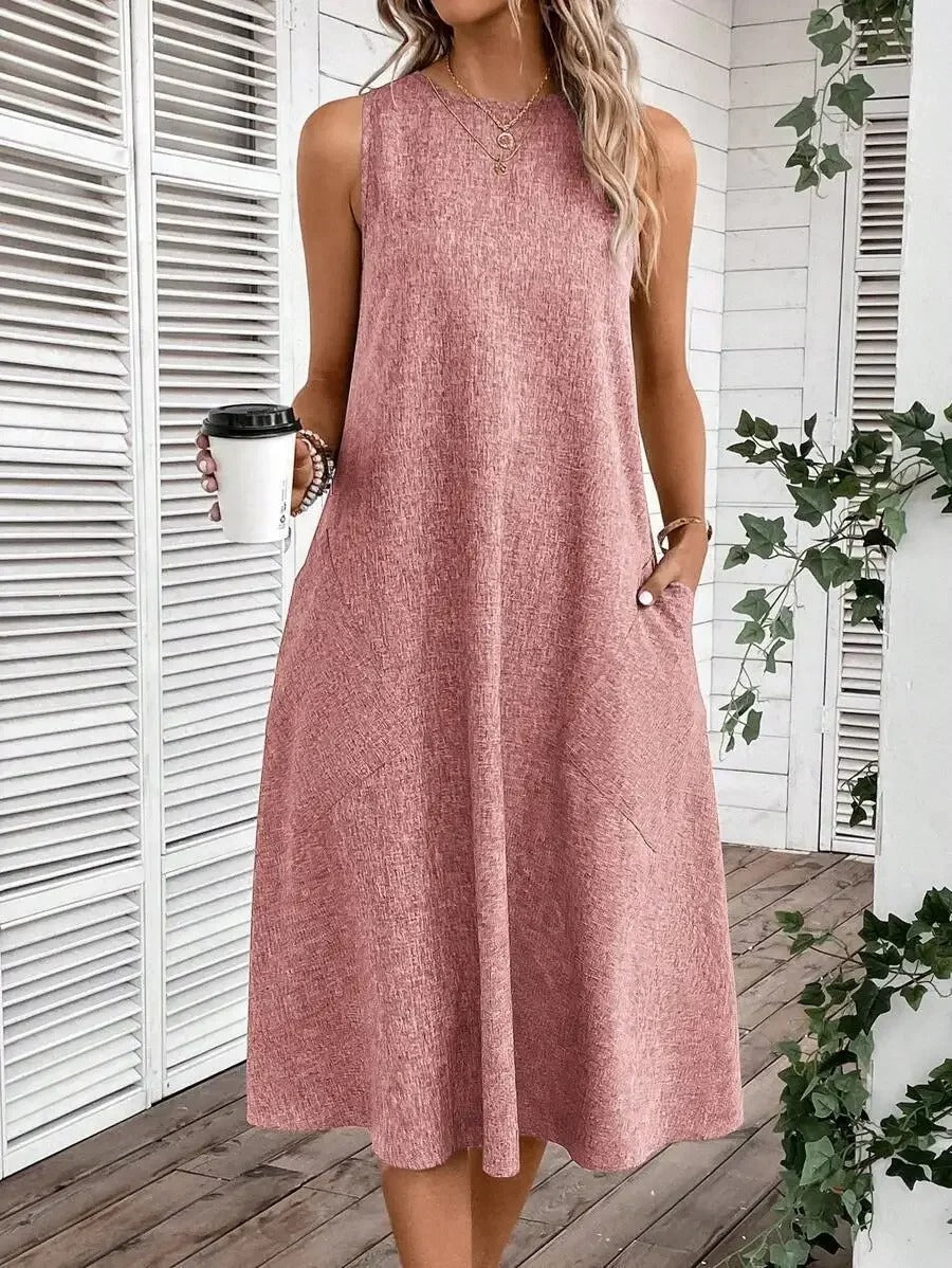 Lena | Entspannte Leinen-Kleid für den Frühling