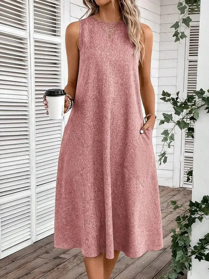Lena | Entspannte Leinen-Kleid für den Frühling