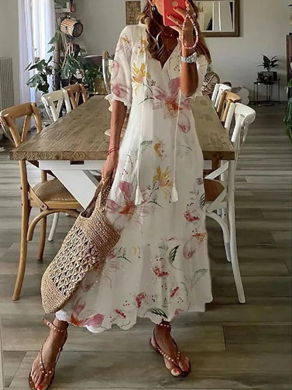 Christina | Boho Kleid das deinen Bauch elegant kaschiert