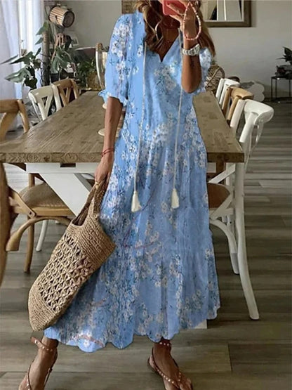 Christina | Boho Kleid das deinen Bauch elegant kaschiert