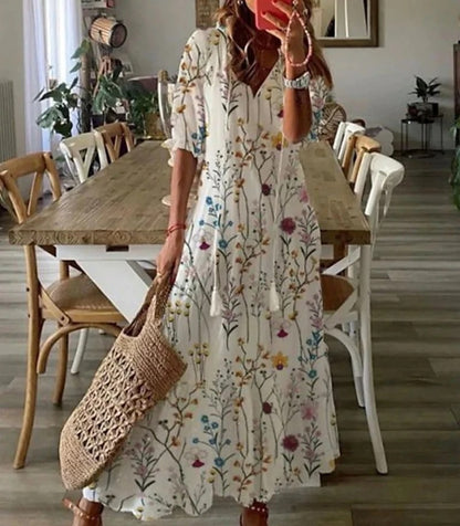 Christina | Boho Kleid das deinen Bauch elegant kaschiert