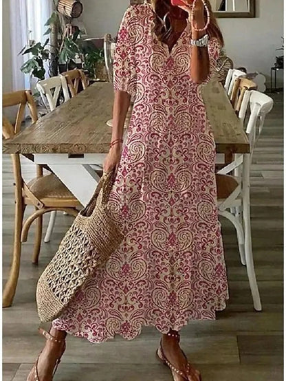 Christina | Boho Kleid das deinen Bauch elegant kaschiert