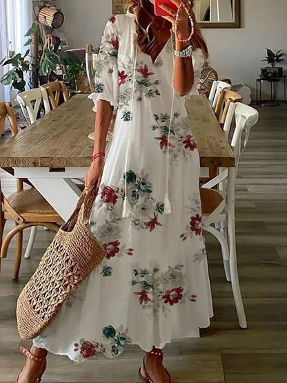 Christina | Boho Kleid das deinen Bauch elegant kaschiert