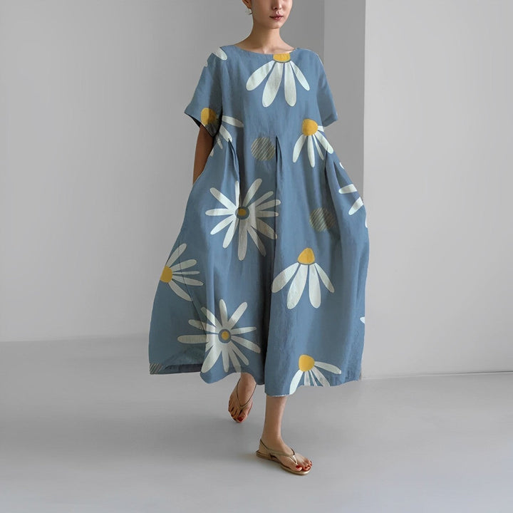 Daisy - Retro Großes Swing-Loses Maxikleid