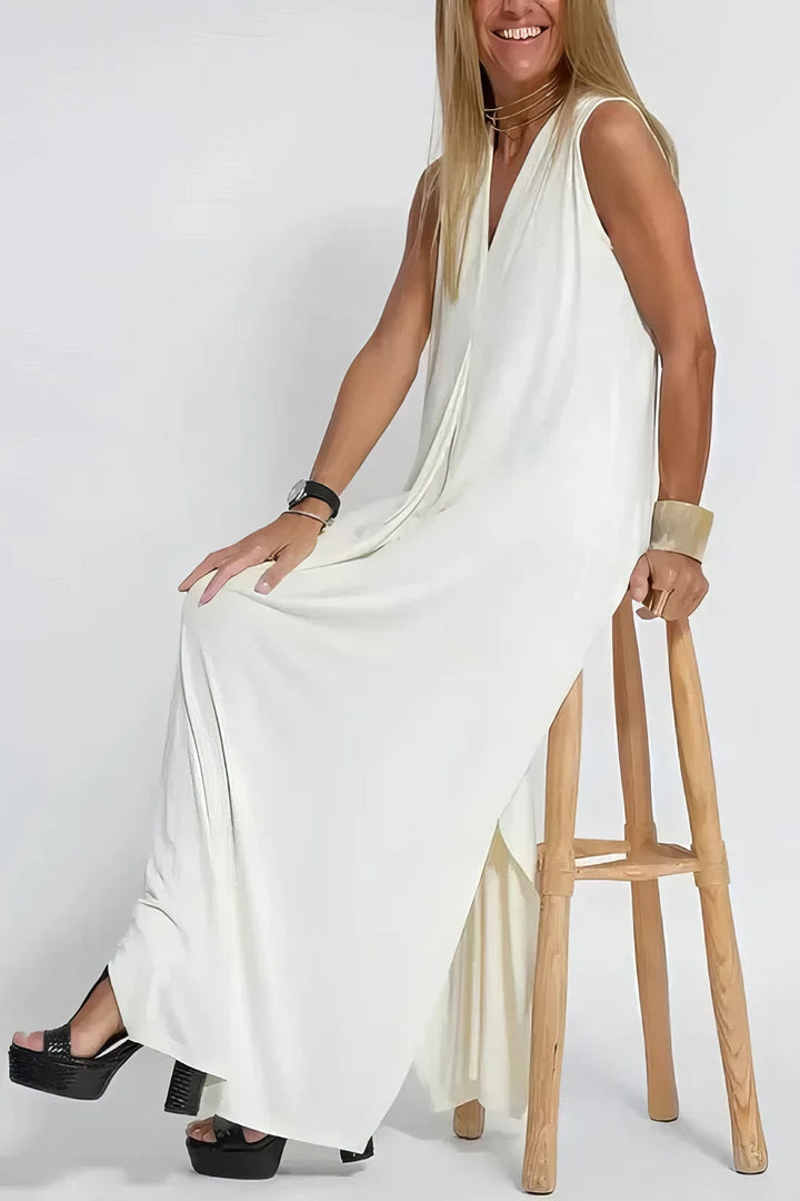 ELISE | Elegantes langes Kleid mit passenden Cardigan inklusive