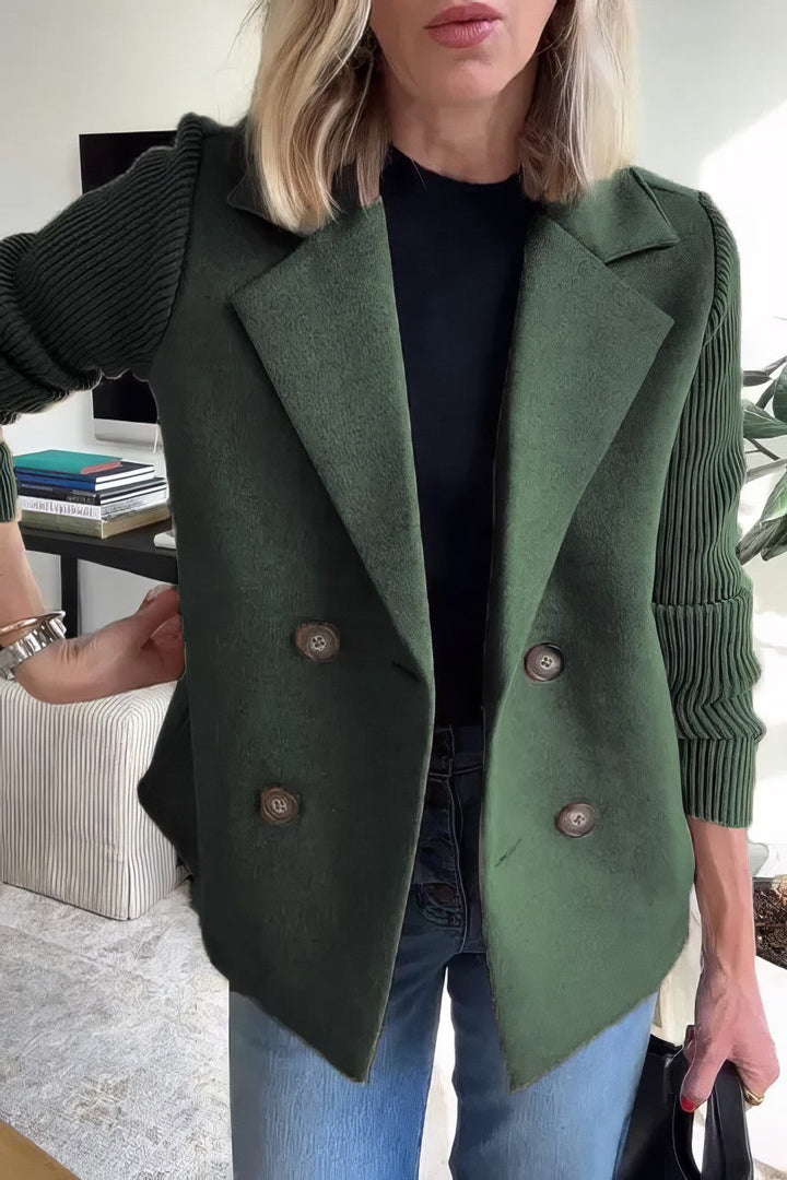 CLAIRE | Patchwork Cardigan in Jeans