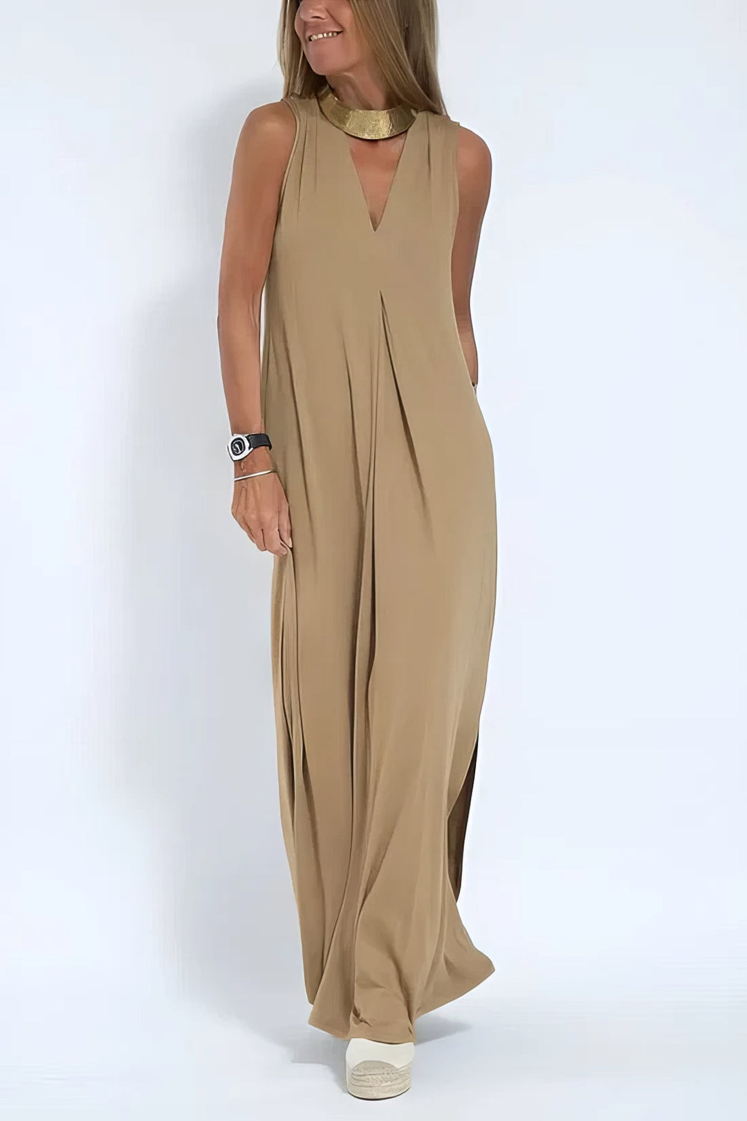 ELISE | Elegantes langes Kleid mit passenden Cardigan inklusive