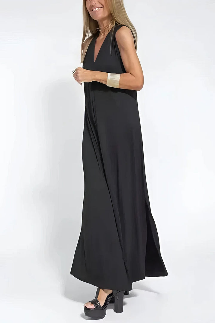 ELISE | Elegantes langes Kleid mit passenden Cardigan inklusive