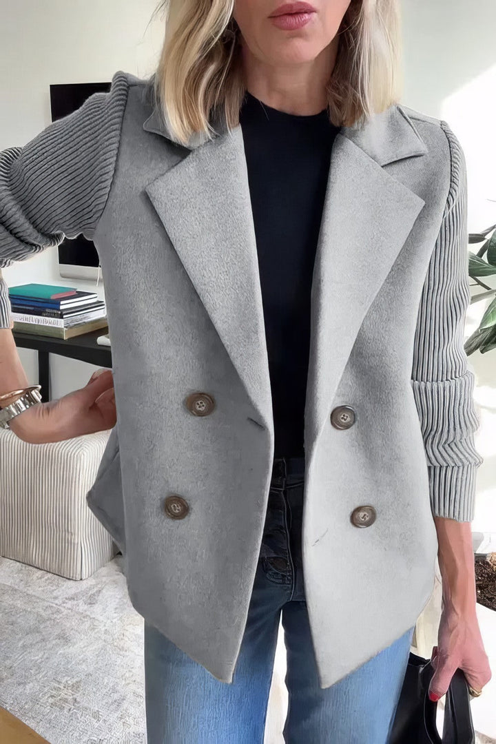 CLAIRE | Patchwork Cardigan in Jeans