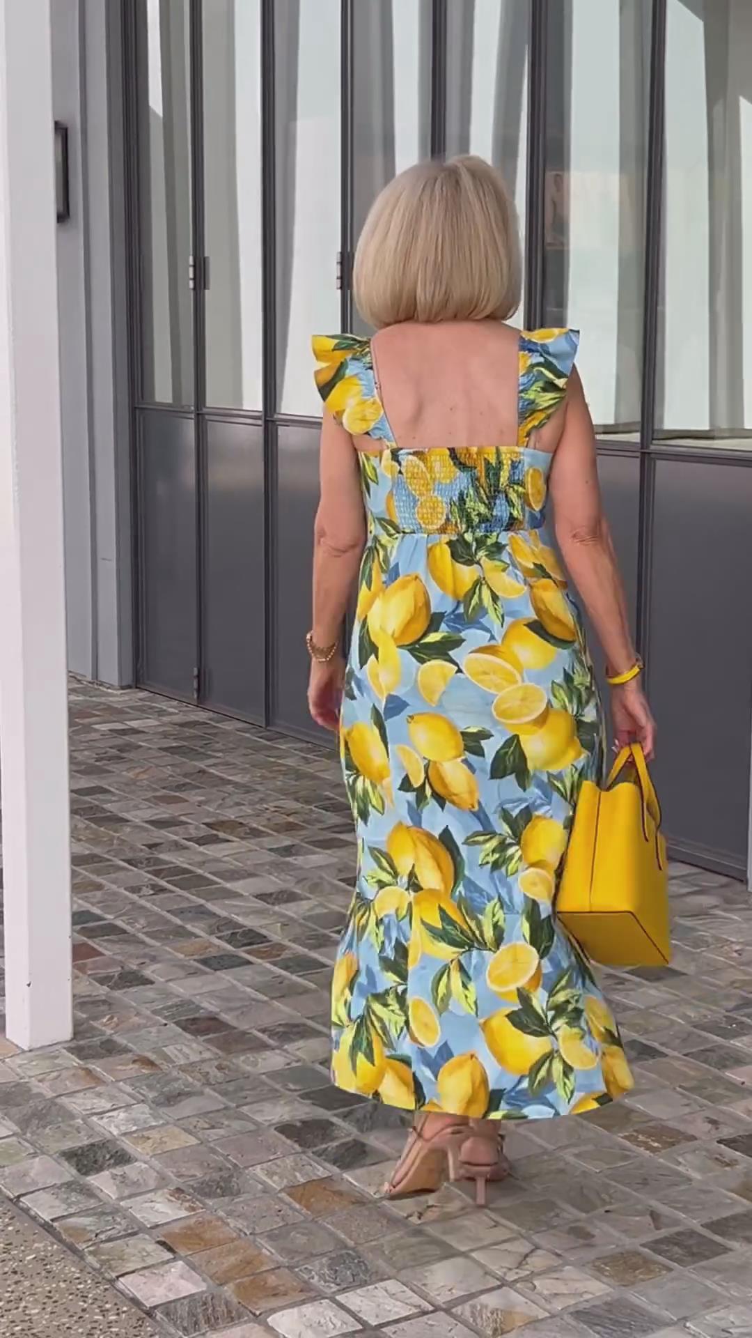 Limone – Sommerkleid mit Zitronenprint