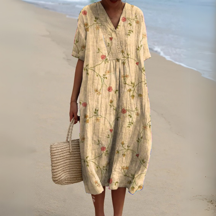 Irene | Leichtes Sommerkleid mit floraler Note