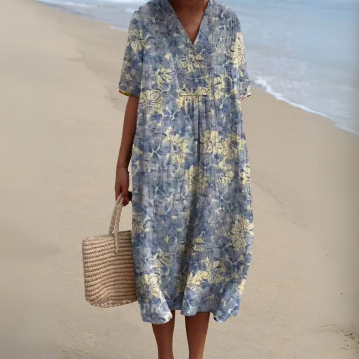 Irene | Leichtes Sommerkleid mit floraler Note