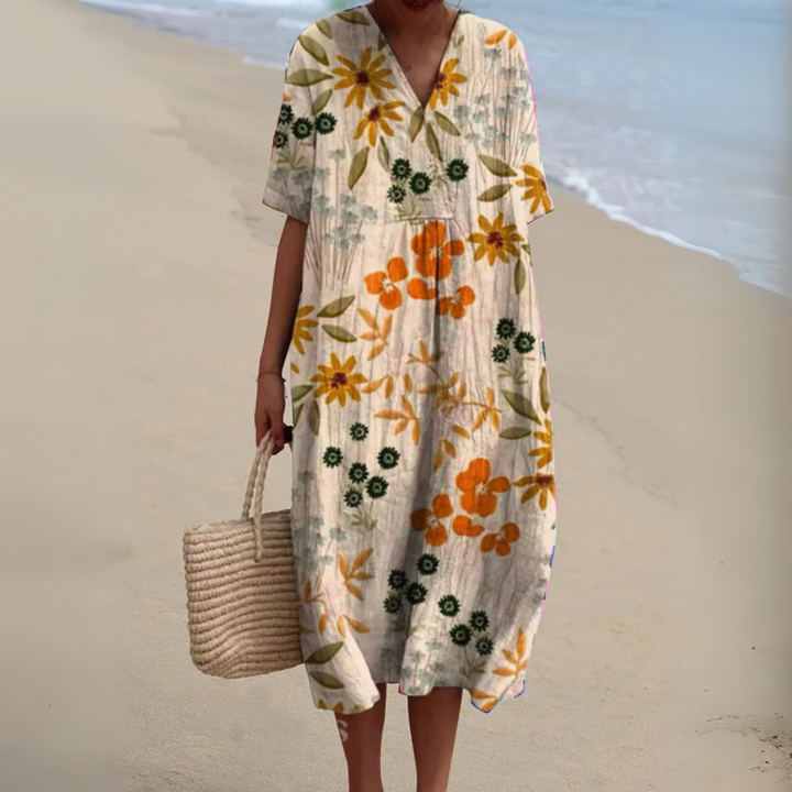 Irene | Leichtes Sommerkleid mit floraler Note