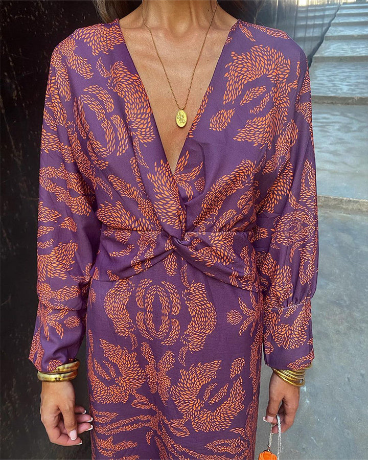 Leya | Elegantes bedrucktes Kleid