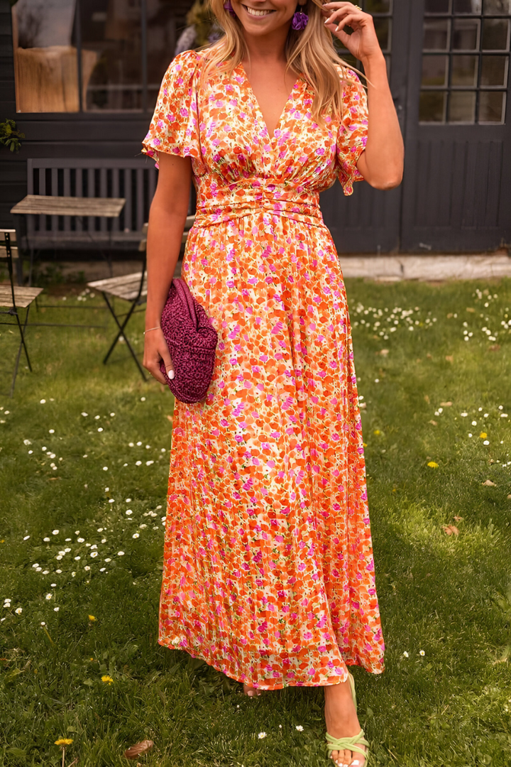 Anja™ | Maxikleid mit V-Ausschnitt