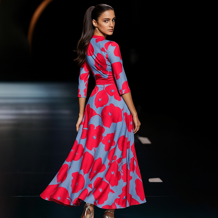 Béatrice | Kleid mit V-Ausschnitt