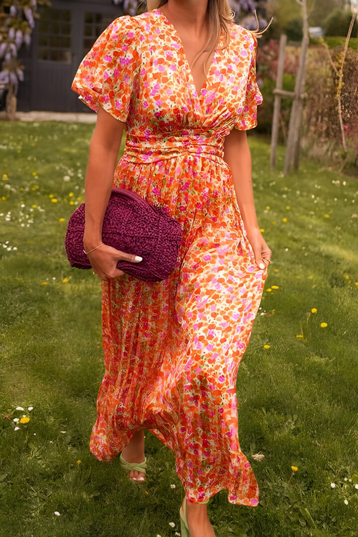 Anja™ | Maxikleid mit V-Ausschnitt