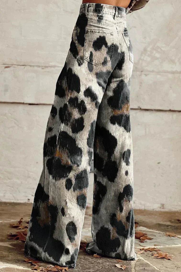 Lara | Handgefertigte Vintage-Hose mit schicker Druckdesign