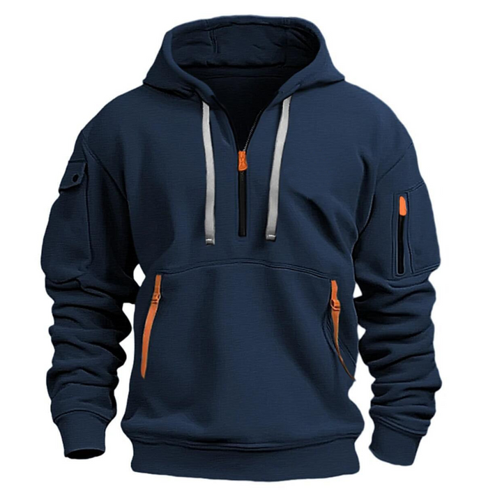 Ludomir - Langärmeliger Kapuzenpullover mit mehreren Taschen