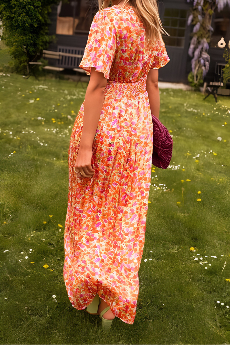 Anja™ | Maxikleid mit V-Ausschnitt