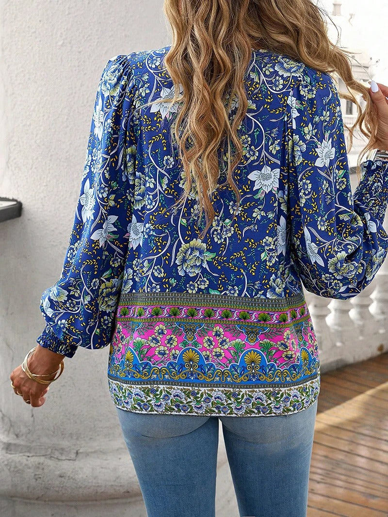 Helena™ | Sommerliches Blumenmuster-Top