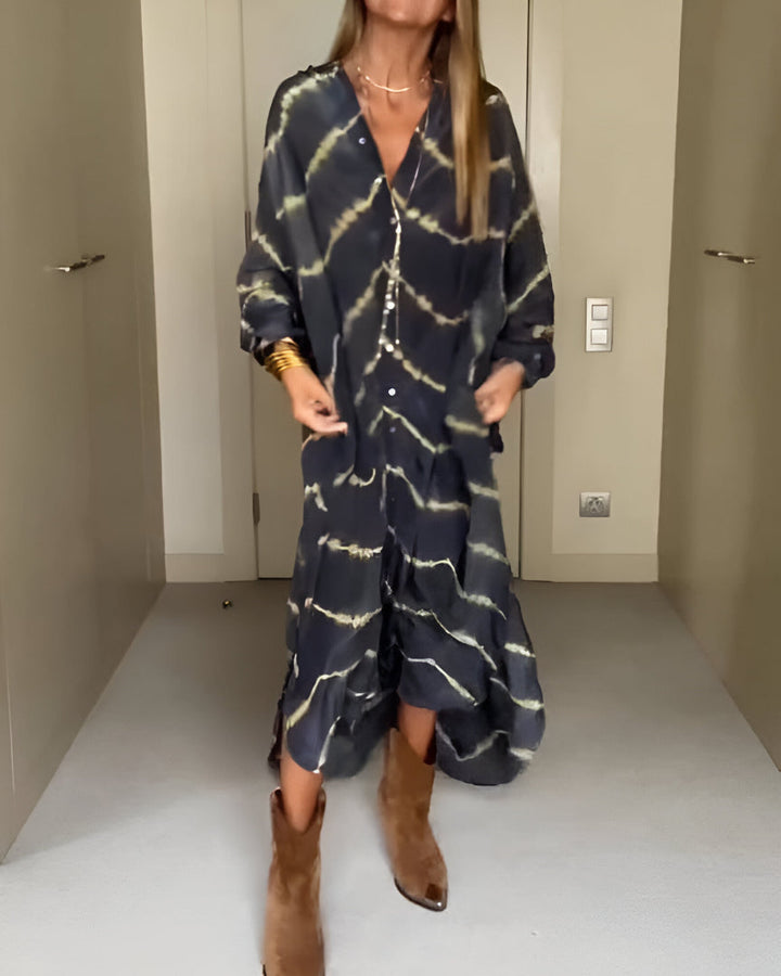 Julia™ | Boho-Maxikleid mit Streifen