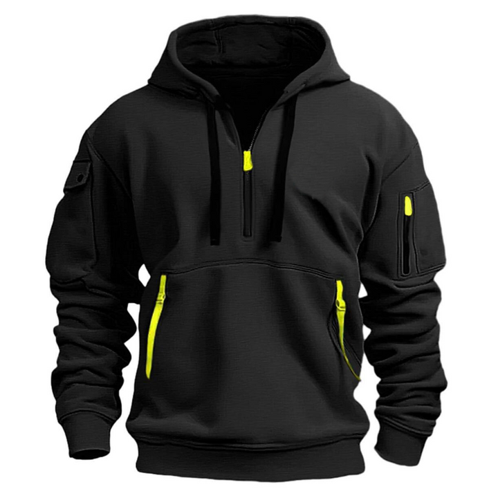 Ludomir - Langärmeliger Kapuzenpullover mit mehreren Taschen